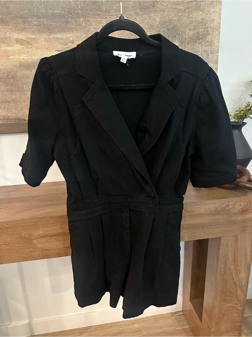 Day and Moon Black Romper
